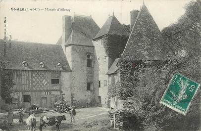 .CPA  FRANCE 41 "Saint  Agil, Manoir d'Alleray"