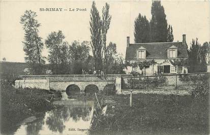 .CPA  FRANCE 41 "Saint Rimay, Le Pont"