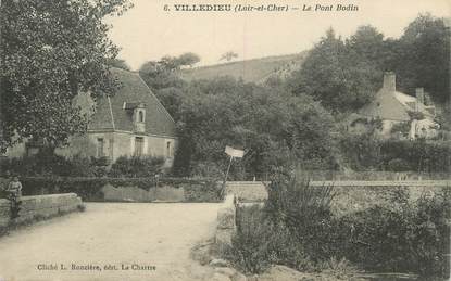 .CPA  FRANCE 41 "Villedieu, Le pont Bodin"