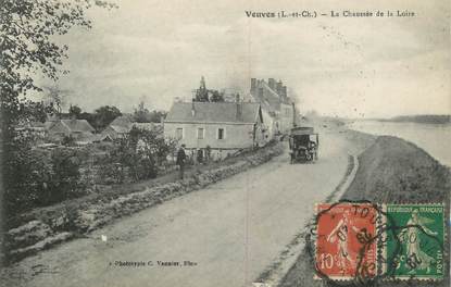 .CPA  FRANCE 41 "  Veuves,  La Mairie, La chaussée de la Loire"