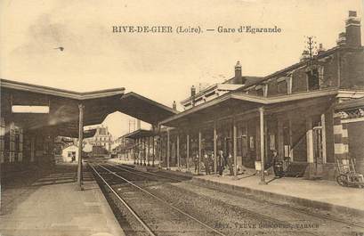 .CPA  FRANCE 42  " Rive de Gier, Gare d'Egarande"