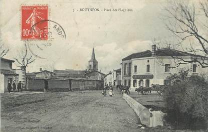 .CPA FRANCE 42 " Bouthéon, Place de Plagnieux"