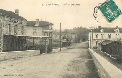 .CPA FRANCE 42 " Andrézieux, Route de St Etienne"