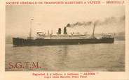 Bateau CPA BATEAU PAQUEBOT COMMERCE "L'ALSINA" Société Générale des Transports maritimes à vapeur Marseille