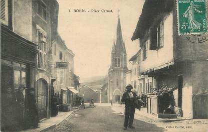 .CPA FRANCE 42 " Boen, Place Carnot  "