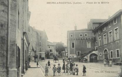 .CPA FRANCE 42 " Bourg Argental, Place de la Mairie "