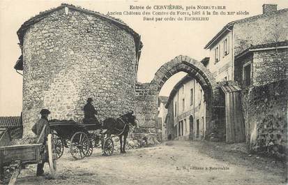 .CPA FRANCE 42 " Cervières, Château de Comtes du Forez"