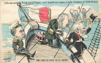 CPA POLITIQUE "Vers les Rives de la Patrie"