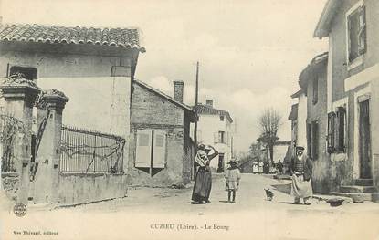 .CPA FRANCE 42 "Cuzieu, Le bourg"
