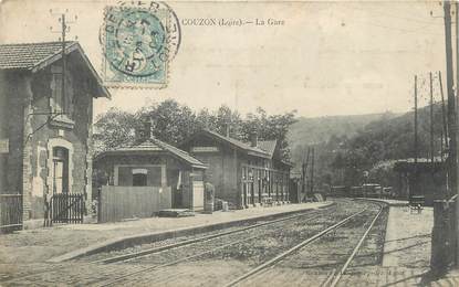 .CPA FRANCE 42 "Couzon, La gare"