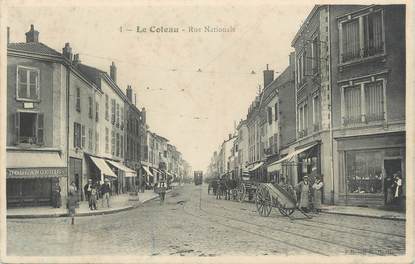 .CPA FRANCE 42 "Le Coteau, Rue Nationale"