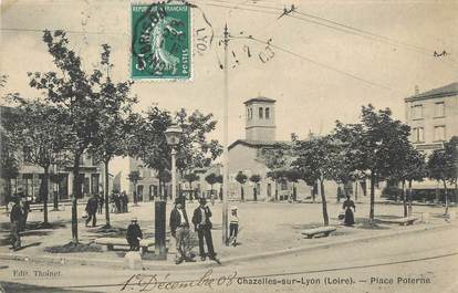 .CPA FRANCE 42 "Chazelles sur Lyon, Place Poterne"