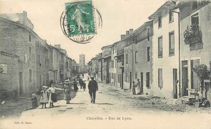 .CPA FRANCE 42 "Chazelles, rue de Lyon"