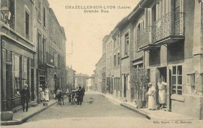 .CPA FRANCE 42 "Chazelles sur Lyon, Grande rue"