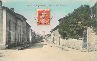 .CPA FRANCE 42 "Chazelles sur Lyon, Route de Lyon "