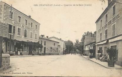 .CPA FRANCE 42 "Chavanay, Quartier de la Gare"