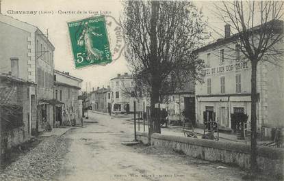 .CPA FRANCE 42 "Chavanay, Quartier de la Gare  "