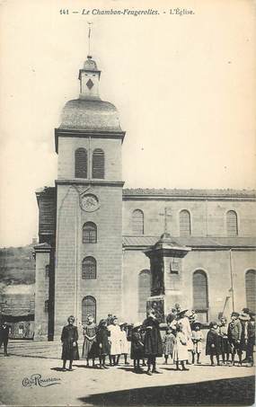 .CPA FRANCE 42 "Le Chambon Feugerolles, L'église"