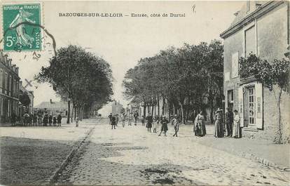 .CPA FRANCE 72 "Bazouges sur le Loir, Entrée côté de Durtal"