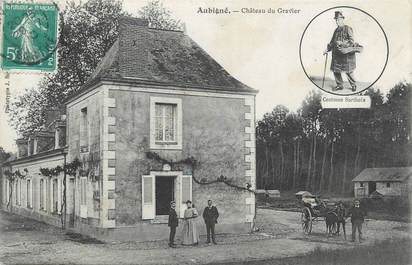 .CPA FRANCE 72 "Aubigné, Château du Gravier"