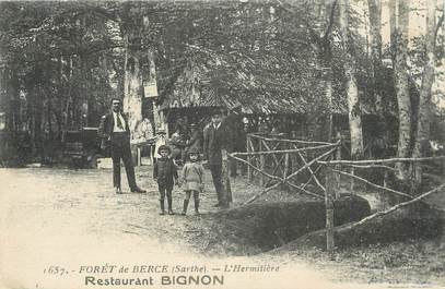 .CPA FRANCE 72 "Forêt de Bercé, Restaurant Bignon"