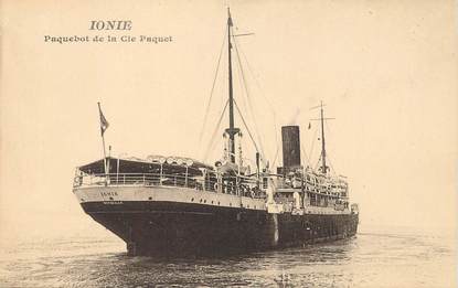  CPA  BATEAU / PAQUEBOT / COMMERCE "L'IONIE " / Cie Paquet