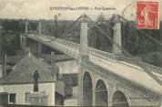72 Sarthe .CPA FRANCE 72 "Beaumont sur Sarthe, Pont suspendu"