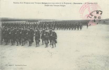 .CPA FRANCE 72 "Auvours, Défilé des troupes Belges"