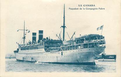  CPA  BATEAU / PAQUEBOT / COMMERCE "Le Canada"  / Cie Fabre