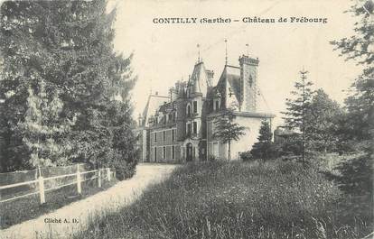 .CPA FRANCE 72 "Contilly, Château de Frébourg"