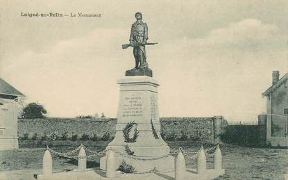 .CPA FRANCE 72 "Laigné en Belin, Le monument"