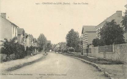 .CPA FRANCE 72 "Château du Loir, Rue des Chalets"