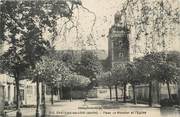 72 Sarthe .CPA FRANCE 72 "Château du Loir, Place Monnier et l'église"