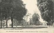 72 Sarthe .CPA FRANCE 72 "Château du Loir, Place de l'Hôtel de ville, Avenue du Mans"