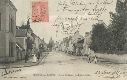 .CPA FRANCE 72 "Fresnay sur Sarthe, Route de Mamers"