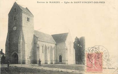 .CPA FRANCE 72 "St Vincent des Prés, L'église"