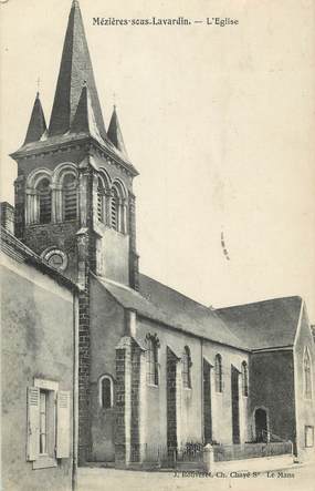 .CPA FRANCE 72 "Mezières sous Lavardin, L'église"