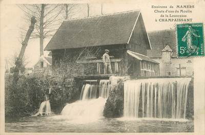 .CPA FRANCE 72 "Champaissant, Chute d'eau du moulin de La Louvresse"