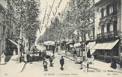 .CPA FRANCE 72 "Le Mans, Avenue de Thiers"/TRAM