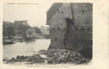 .CPA FRANCE 72 "Mamers, Catastrophe  du 07 juin 1904, rue des Ormeaux "