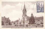 72 Sarthe .CPA FRANCE 72 "St Ouen en Belin, Place de l'église"