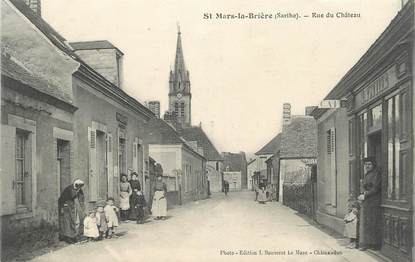 .CPA FRANCE 72 "St Marc la Brière, Rue du Château"