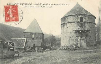 .CPA FRANCE 72 "Les Alpes Mancelles, St Léonard, La ferme de Linthe"