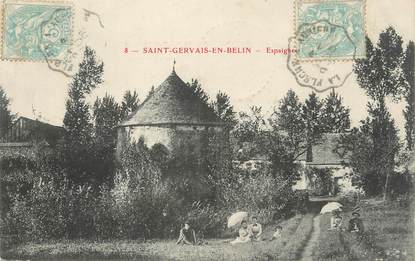 .CPA FRANCE 72 " St Gervais en Belin, Espaigne"