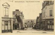 72 Sarthe .CPA FRANCE 72 " Sillé le Guillaume, Rue du Commandant Levrard et la gare"/HOPITAL TEMPORAIRE