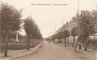 .CPA FRANCE 72 " Vibraye, Avenue de la Gare"