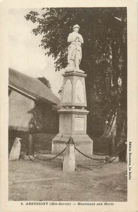 .CPA FRANCE 74 " Arbusigny, Monument aux morts"