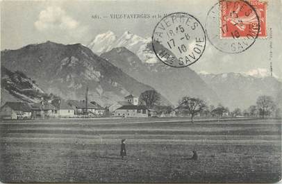 .CPA FRANCE 74 " Viuz Faverges, Le Mont Blanc"