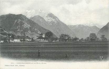 .CPA FRANCE 74 " Viuz Faverges, Le Mont Blanc "