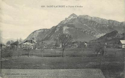 .CPA  FRANCE 74 "St Laurent, Pointe d'Andey"